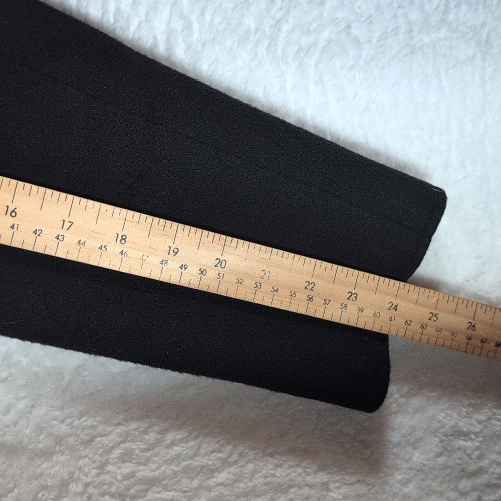 Brooks Brothers Black Trench Coat 💯 Wool - Like New‎ - Picture 7 of 9